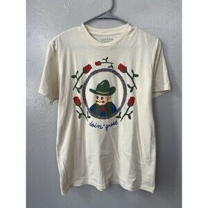 Yarrow Goods Cowboy Doing Great T-shirt ivory Small excellent condition USA